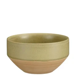 Coupe en grès vert Nika - Ø 12 x H 6,5 cm