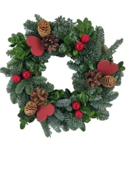 Couronne naturelle coloris multicolore – Ø 25 cm