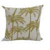 Coussin déco carré en polyester/coton jaune moutarde Zabeth - 40 x 40 x 15 cm