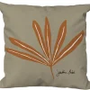 Coussin déco carré en polyester/coton marron Vanara Terra - 40 x 40 x 15 cm