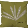 Coussin déco carré en polyester/coton Vanara Vert - 40 x 40 x 15 cm