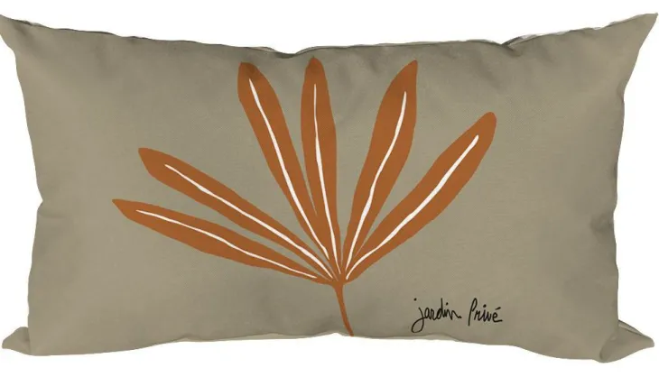 Coussin déco en polyester/coton marron Vanara Terra - 50 x 30 x 15 cm