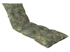 Coussin de bain de soleil flocons Jardin Fleuri - 180 x 56 x 10 cm