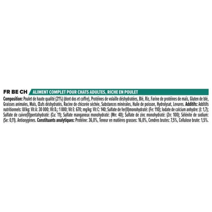 Croquette pour chat adulte au poulet et riz Pro Plan - 1,5 kg