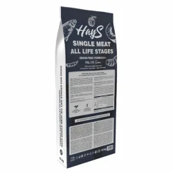 Croquette pour chien adulte mono-protéine de saumon sans céréales Hays - 12 kg