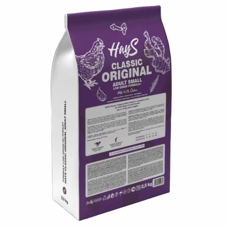 Croquette pour chien adulte de petite race au poulet Hays Classic - 2,5 kg