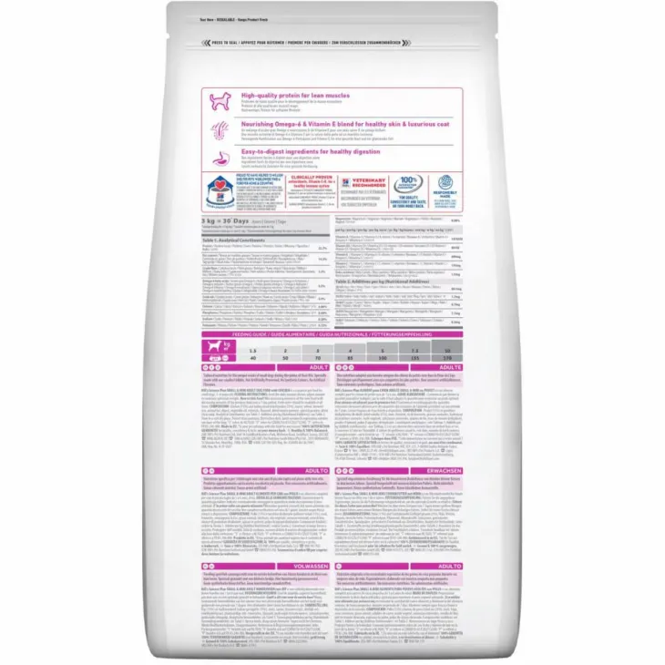 Croquette pour chien adulte de petite taille au poulet Hill's - 3 kg