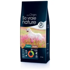 Croquette pour chien adulte au canard et au poulet Sa vraie nature - 12 kg