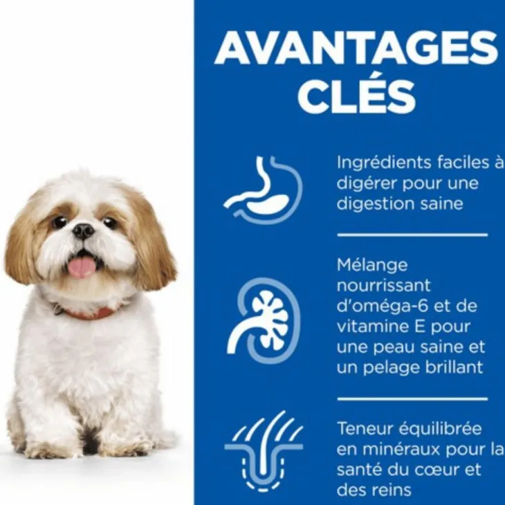 Croquette pour chien mature de petite taille au poulet Hill's - 6 kg