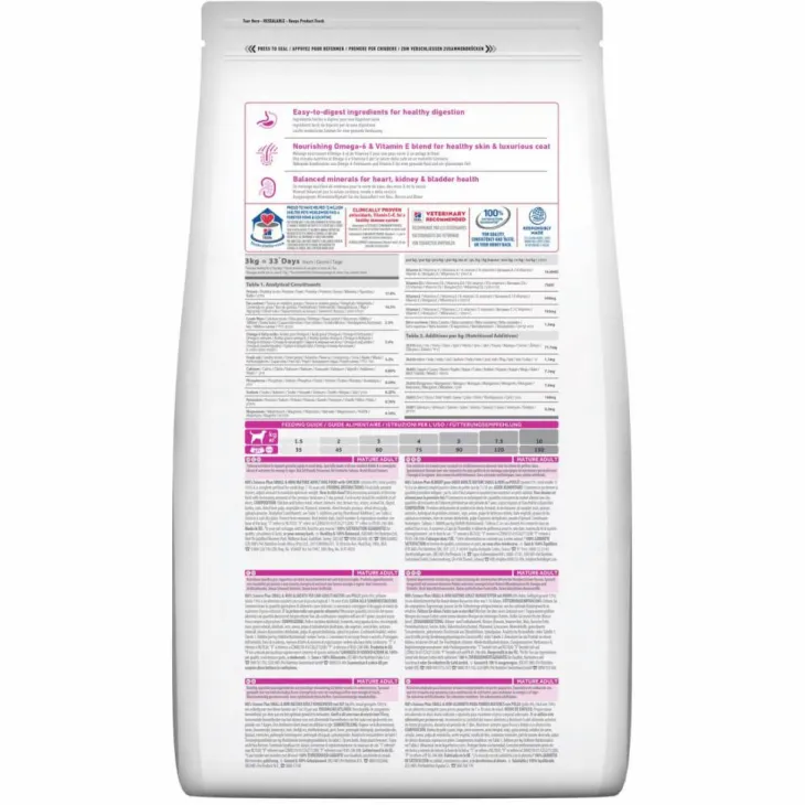 Croquette pour chien mature de petite taille au poulet Hill's - 3 kg