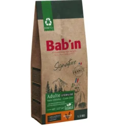 Croquettes pour chat adulte au poulet sans céréales Bab'in Signature - 1,5 kg
