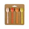 Cuillères inoxydables couleur chaude Abby 13 cm - Les 4 pièces