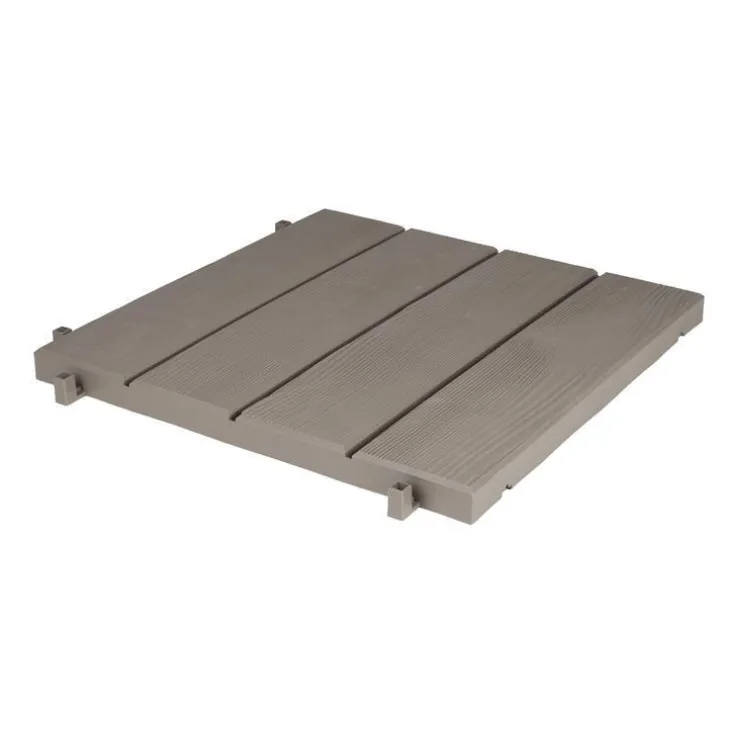 Dalle clipsable Polypropylène Taupe 38,4x38,4XH 2 cm