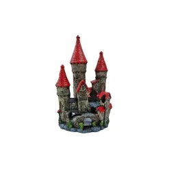 Déco Led Bulles Château Résine 11x12x21 cm