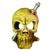 Déco Led Tête de mort Résine 12x11x11 cm