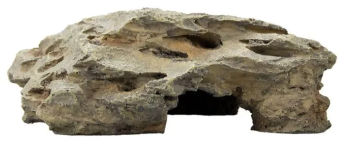 Décor pour terrarium ou aquarium coloris gris Hobby Comb Cave 2 - 22,5 x 12,5 x 7,5 cm
