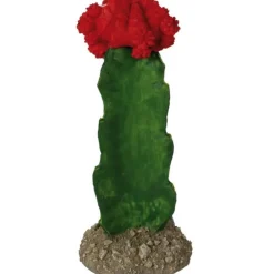 Décor pour vivarium en résine coloris vert Reptile Planet Cactus - 7 x 7 x 15 cm