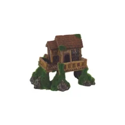 Décoration d'aquarium cabane ki pouss avec graines petit modèle