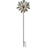 Décoration solaire à piquer en métal et verre multicolore Spinner Mistral