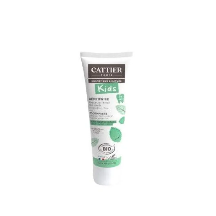 Dentifice pour enfants + de 7 ans goût menthe douce Cattier - 50 ml