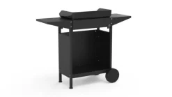 Desserte chariot pour plancha Origin fermé 60 coloris noir en acier Forge Adour Origin - 83,2 x 128,6 x 55,8 cm
