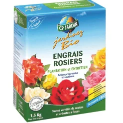 Engrais rosiers plantation et entretien CP Jardin jardinez bio - 1 ,5 kg