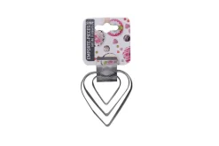 Ensemble de 3 emporte-pièces forme cœur en inox argent - les 3 pièces