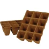 Ensemble de 36 godets en plaque biodégradables Jany - 4 x 5 cm