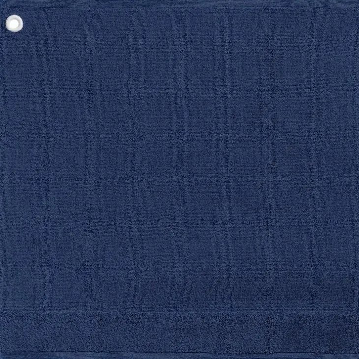 Essuie-mains bleu encre avec œillet Curl – 50 x 50 cm