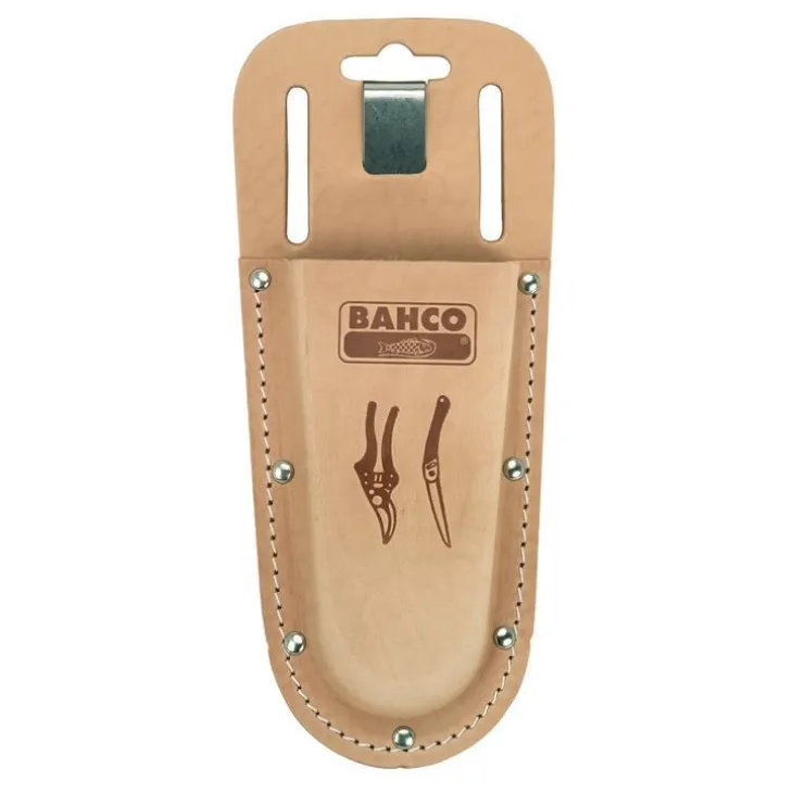 Etui pour sécateur en cuir marron