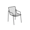 Fauteuil empilable en acier marron Emu Rio R50 - 53,5 x 59 x 83,7 cm