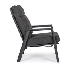 Fauteuil inclinable KLEDI - Anthracite - BIZZOTTO