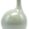 Figurine poule coloris vert en céramique - 15,5 x 15,5 x 26 cm
