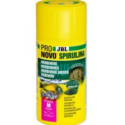 Flakes à spiruline pour poissons, enrichi en vitamines JBL - modèle ProNovo - 1L/160g