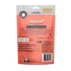 Friandises pour chien 100 % saumon Marly & Dan Vitalité - 50g