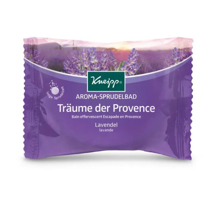 Galet effervescent pour le bain à la lavande en format de 80 g