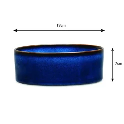 Gamelle pour chien en grès coloris bleu nuit Reactive Glaze Scruffs - 19 x 19 x 8 cm