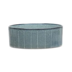 Gamelle pour chien en grès coloris gris avec rayures Reactive Glaze Scruffs - 19 x 19 x 8 cm