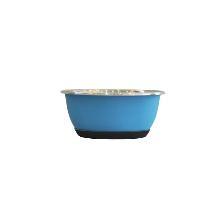 Gamelle pour chien et chat coloris bleu mat en inox Tyrol – 500 ml