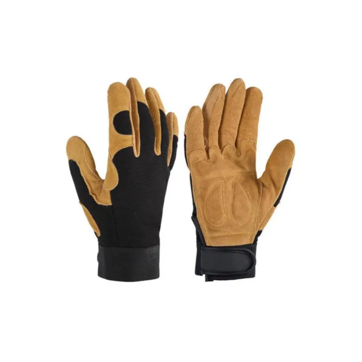 Gant de jardinage Control coloris Marron en polyester et cuir
