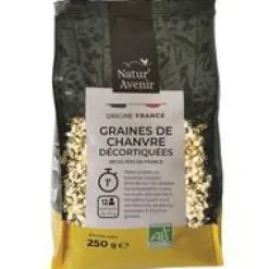 Graines de chanvre décortiquées bio Natur Avenir - 250 g