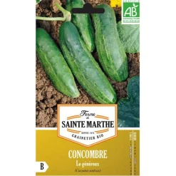 Graines de concombre le généreux bio Ferme de Sainte Marthe - graines à semer