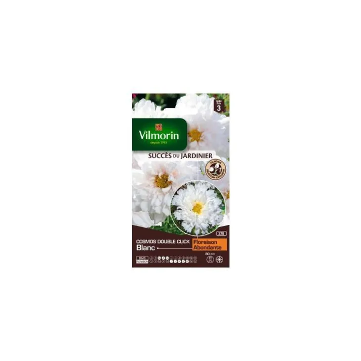 Graines de Cosmos double click blanc Vilmorin - graines à semer