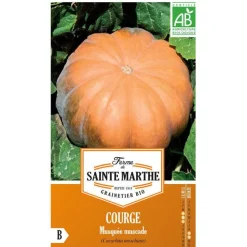 Graines de courge musquée muscade bio Ferme de la Sainte Marthe - graines à semer