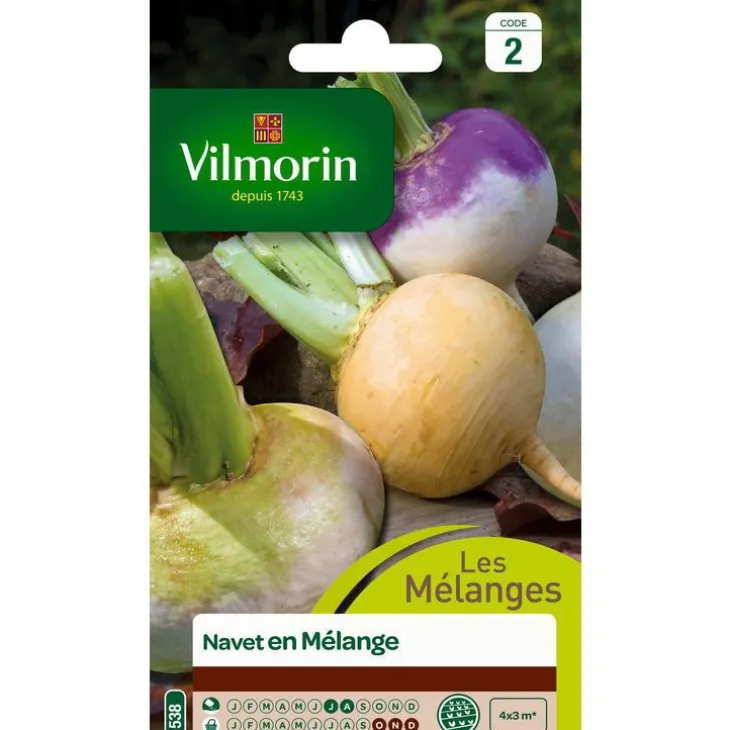 Graines de navet en mélange Vilmorin - graines à semer