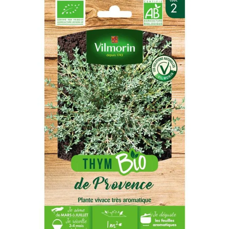 Graines de thym de provence bio Vilmorin - graines à semer