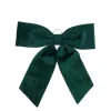Grand nœud décoratif en tissu vert forêt - 57 x 63 cm