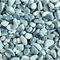 Graviers décoratifs de marbre gris glacier 7 à 15 mm en sac de 10 kg