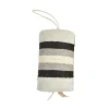 Griffoir cylindrique en corde gris avec plumes naturelles Bobby Griffoir Roll - 21 x 12 x 14 cm