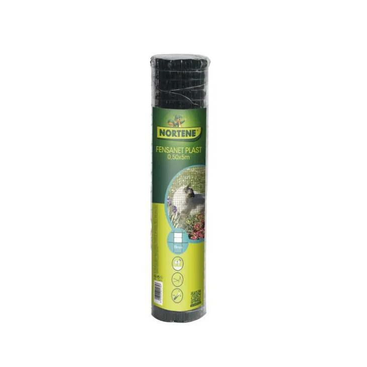 Grillage à maille carrée 19 mm vert Nortène Fensanet - 0,5 x 5 m